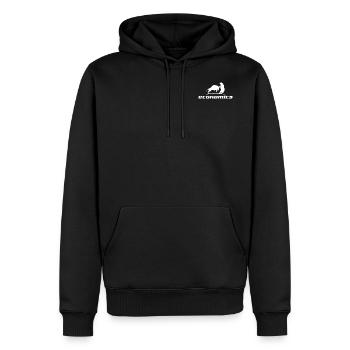 Idée cadeau économie Stock Bull and Bear - Sweat à capuche Premium bio Homme - noir - Devant - Nico (187cm)