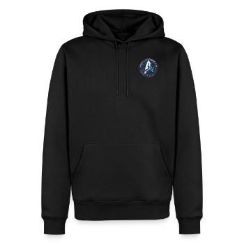 Star Trek Discovery Emblème Starfleet petit - Sweat à capuche Premium bio Homme - noir - Devant - Nico (187cm)