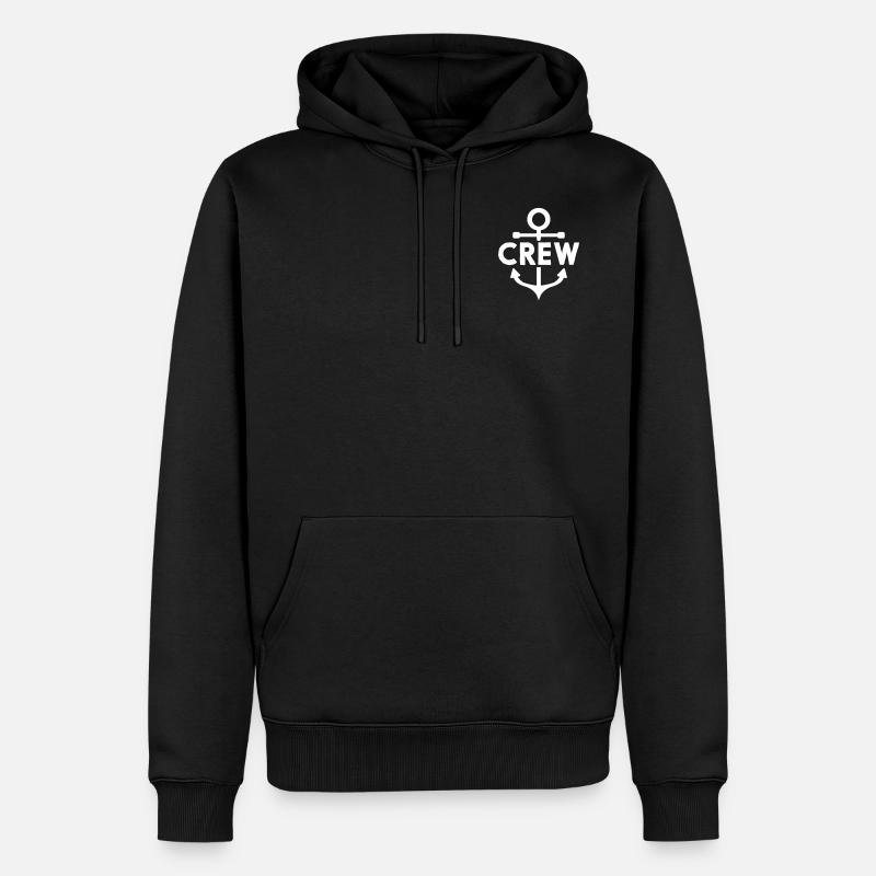 ANCRE D'ÉQUIPE - Sweat à capuche Premium bio Homme - noir