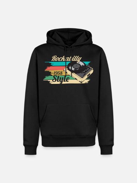 rockabilly - Men’s Premium Organic Hoodie - black