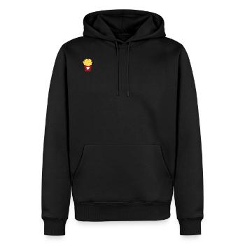 Love for fries - Männer Premium Bio Hoodie - Schwarz - Vorne - Nico (187cm)