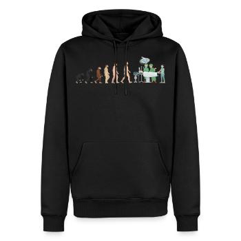 Chirurgien Evolution médecin-chef chirurgie cadeau - Sweat à capuche Premium bio Homme - noir - Devant - Nico (187cm)