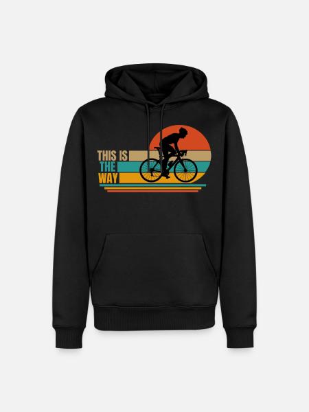 cyclisme. c’est ainsi - Sweat à capuche Premium bio Homme - noir