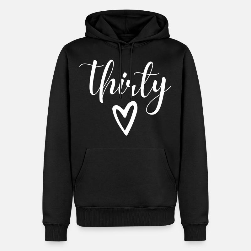 30e anniversaire - Sweat à capuche Premium bio Homme - noir