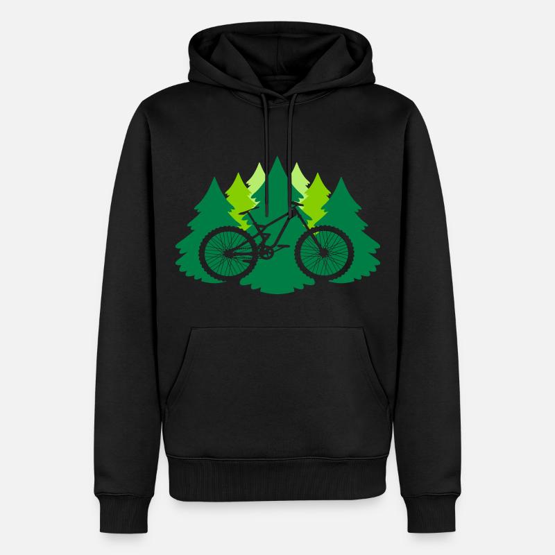 Dans la forêt - Sweat à capuche Premium bio Homme - noir