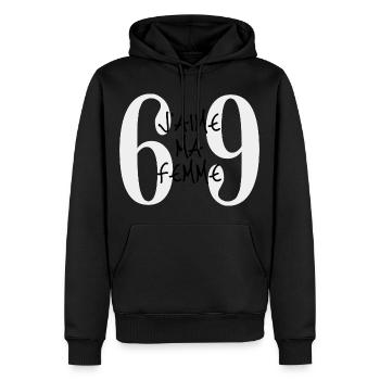 J'AIME MA FEMME - Sweat à capuche Premium bio Homme - noir - Devant - Nico (187cm)