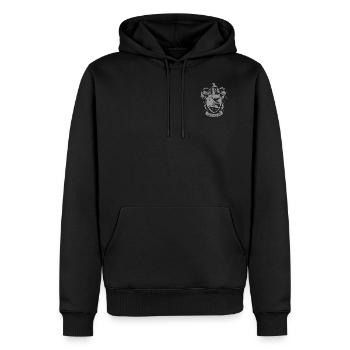 Harry Potter Ravenclaw Coat of Arms small - Men’s Premium Organic Hoodie - black - Front - Nico (187cm)