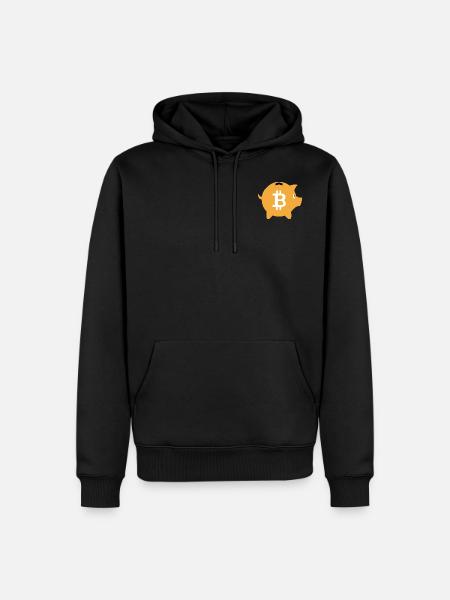 Bitcoin Piggybank - Men’s Premium Organic Hoodie - black