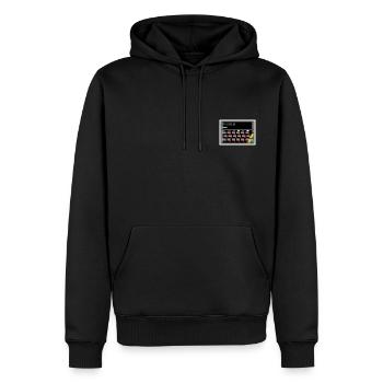 Spektrum - Männer Premium Bio Hoodie - Schwarz - Vorne - Nico (187cm)