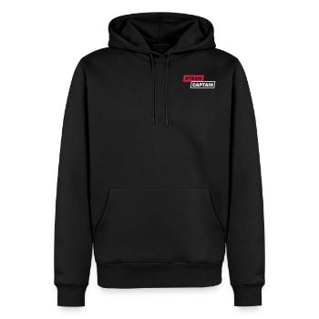 #CAPITAINE D'EQUIPE - Sweat à capuche Premium bio Homme - noir - Devant - Nico (187cm)