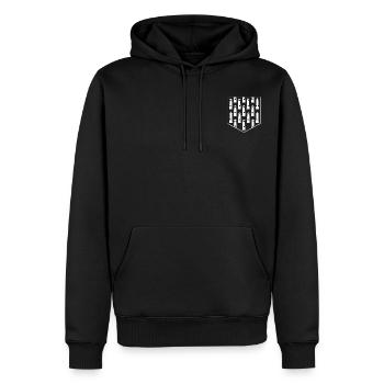Pocket miner lamps - Men’s Premium Organic Hoodie - black - Front - Nico (187cm)