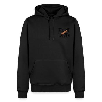 Ce sera ma saucisse - Sweat à capuche Premium bio Homme - noir - Devant - Nico (187cm)