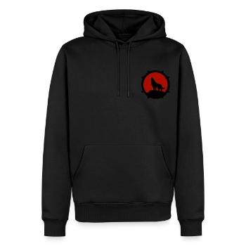 red legion!! - Men’s Premium Organic Hoodie - black - Front - Nico (187cm)