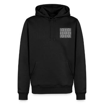 Printemps nordique à la côte - Sweat à capuche Premium bio Homme - noir - Devant - Nico (187cm)