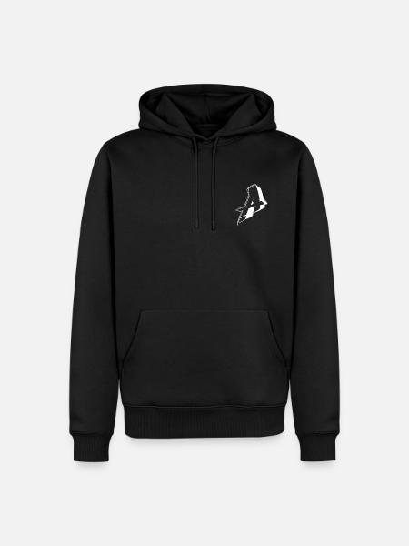 A - Männer Premium Bio Hoodie - Schwarz