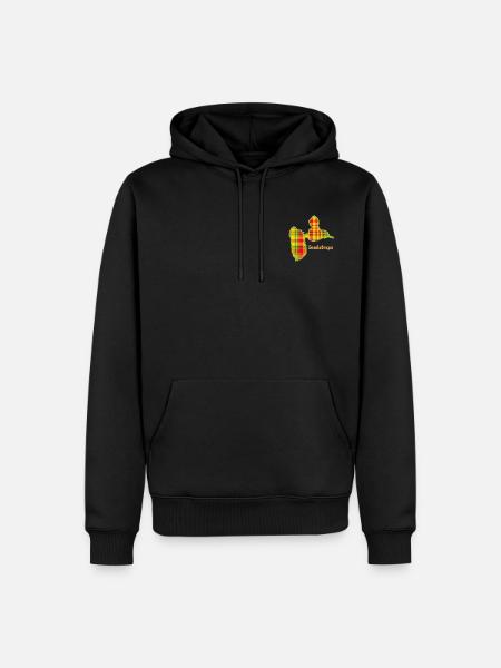 Madras Guadeloupe Geschenkidee - Männer Premium Bio Hoodie - Schwarz
