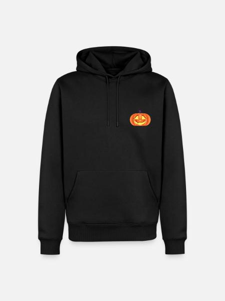 Jack O'Lantern - Halloween - Männer Premium Bio Hoodie - Schwarz