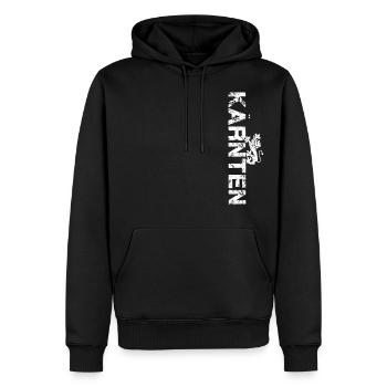 Carinthia - Men’s Premium Organic Hoodie - black - Front - Nico (187cm)