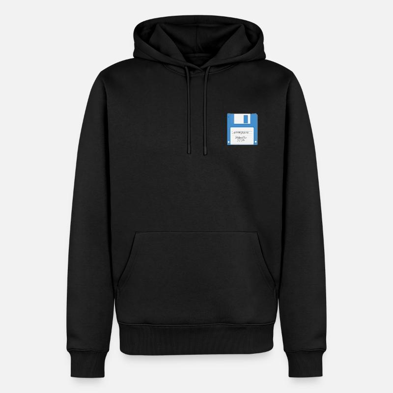 Floppy Disc - Sweat à capuche Premium bio Homme - noir