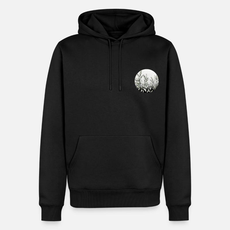 Branches d'olivier et paix - Sweat à capuche Premium bio Homme - noir