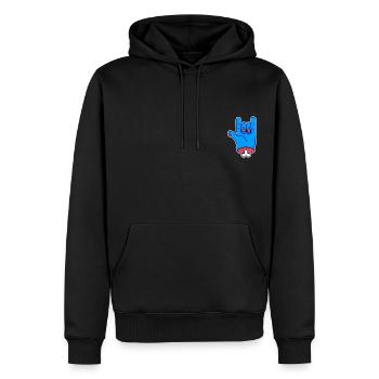 Metal Zombie Hand - Männer Premium Bio Hoodie - Schwarz - Vorne - Nico (187cm)