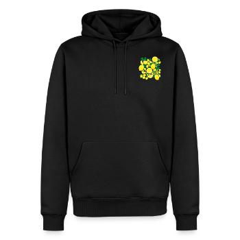 Lemons - Men’s Premium Organic Hoodie - black - Front - Nico (187cm)