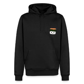 Niedliches niedliches Anime-Sushi-Stück - Männer Premium Bio Hoodie - Schwarz - Vorne - Nico (187cm)