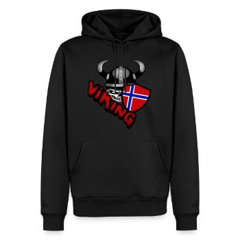 Norwegen - Männer Premium Bio Hoodie - Schwarz - Vorne - Nico (187cm)