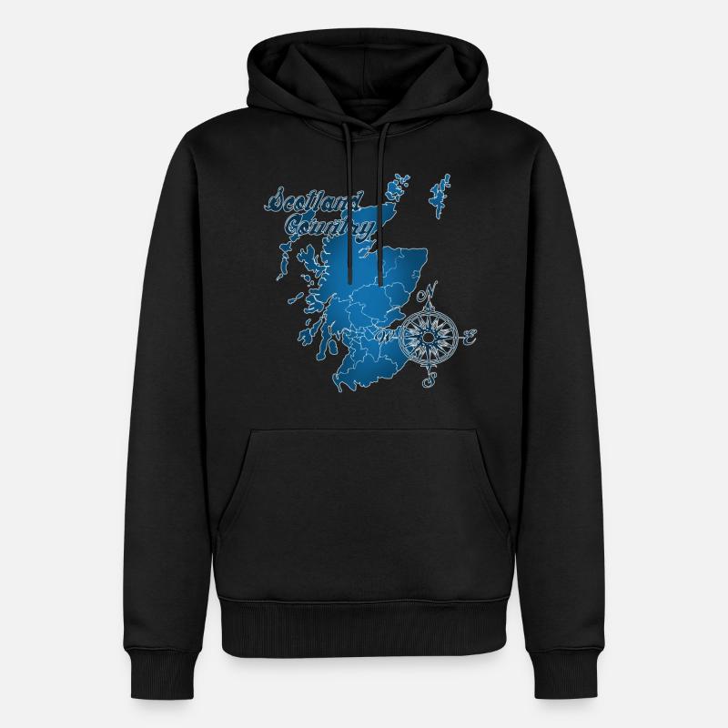 Schottland - Männer Premium Bio Hoodie - Schwarz