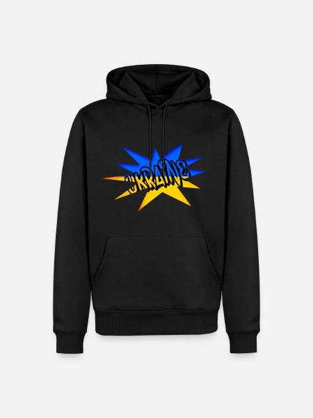 Ukraine - Men’s Premium Organic Hoodie - black