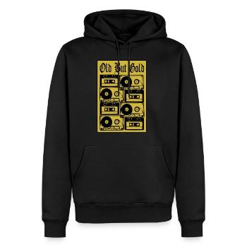 Musique amateur de musique musiciens cadeau - Sweat à capuche Premium bio Homme - noir - Devant - Nico (187cm)