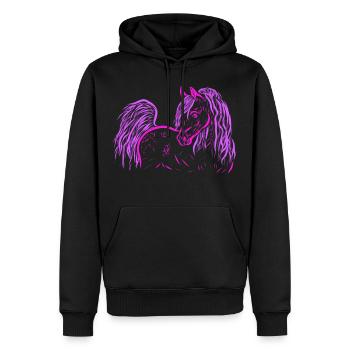 Araber Pink - Männer Premium Bio Hoodie - Schwarz - Vorne - Nico (187cm)