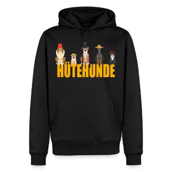 Hütehunde Schäferhunde Hütehund - Männer Premium Bio Hoodie - Schwarz - Vorne - Nico (187cm)