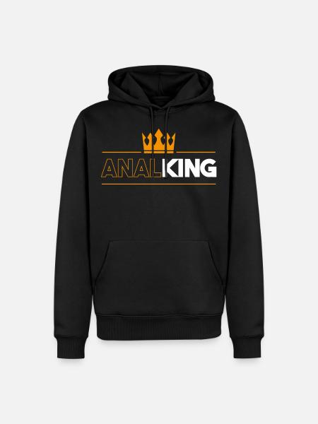 funny gift anal king sex porn dude crown - Men’s Premium Organic Hoodie - black
