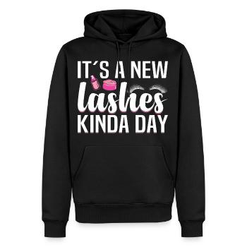 Eyelash Artist Lash Extension Lash Technician - Men’s Premium Organic Hoodie - black - Front - Nico (187cm)