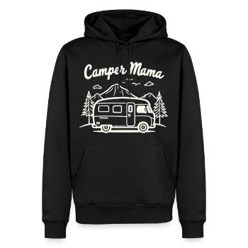 Camper Mama Abenteuer Berge Campingbus - Männer Premium Bio Hoodie - Schwarz - Vorne - Nico (187cm)