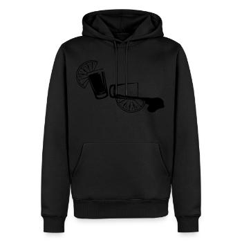 Tequila glas alkohol - Männer Premium Bio Hoodie - Schwarz - Vorne - Nico (187cm)