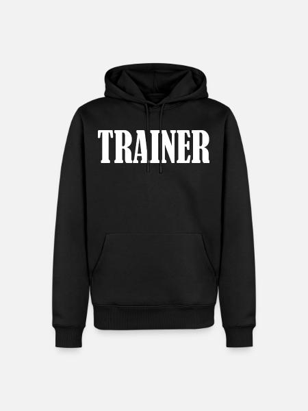 Trainer - Men’s Premium Organic Hoodie - black