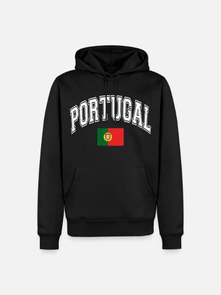 Portugal Flag - Men’s Premium Organic Hoodie - black