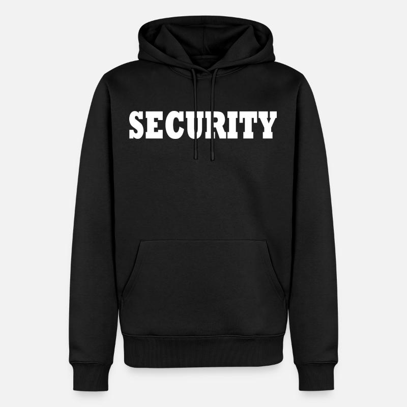 Sicherheitsdienst - Männer Premium Bio Hoodie - Schwarz