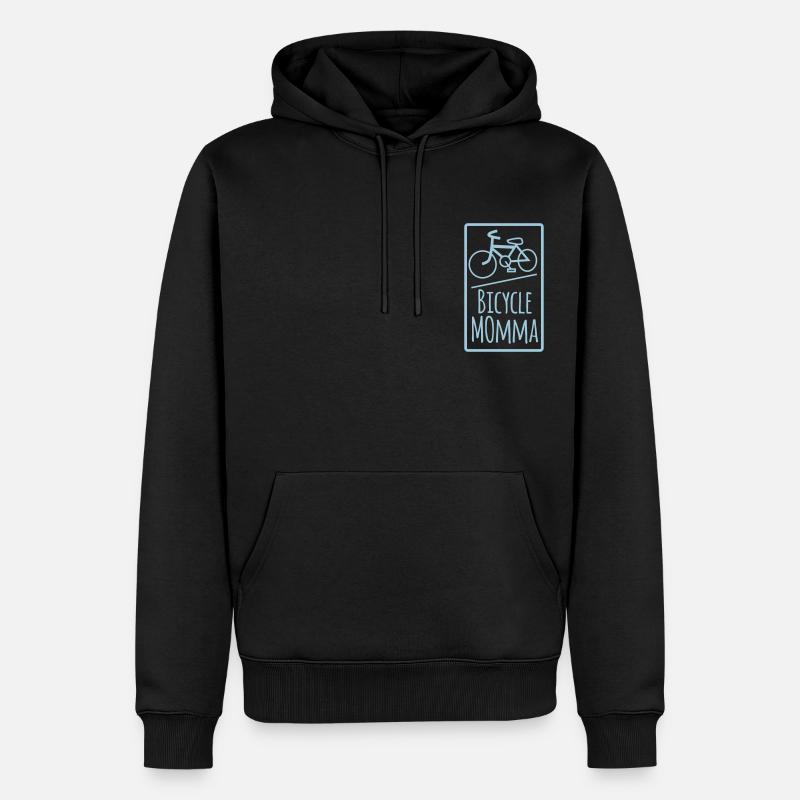 Bicyclemomma - Männer Premium Bio Hoodie - Schwarz
