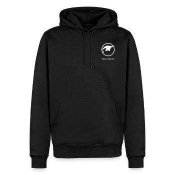 Linux GNU Lovers - Men’s Premium Organic Hoodie - black - Front - Nico (187cm)