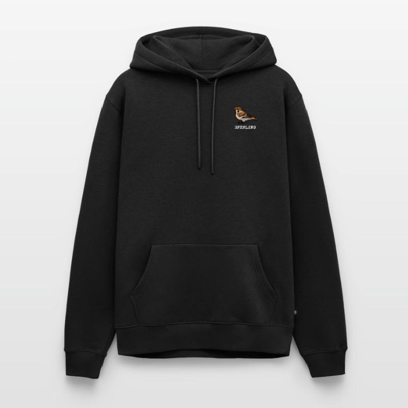 Sperling mit Name hell Männer Premium Bio Hoodie