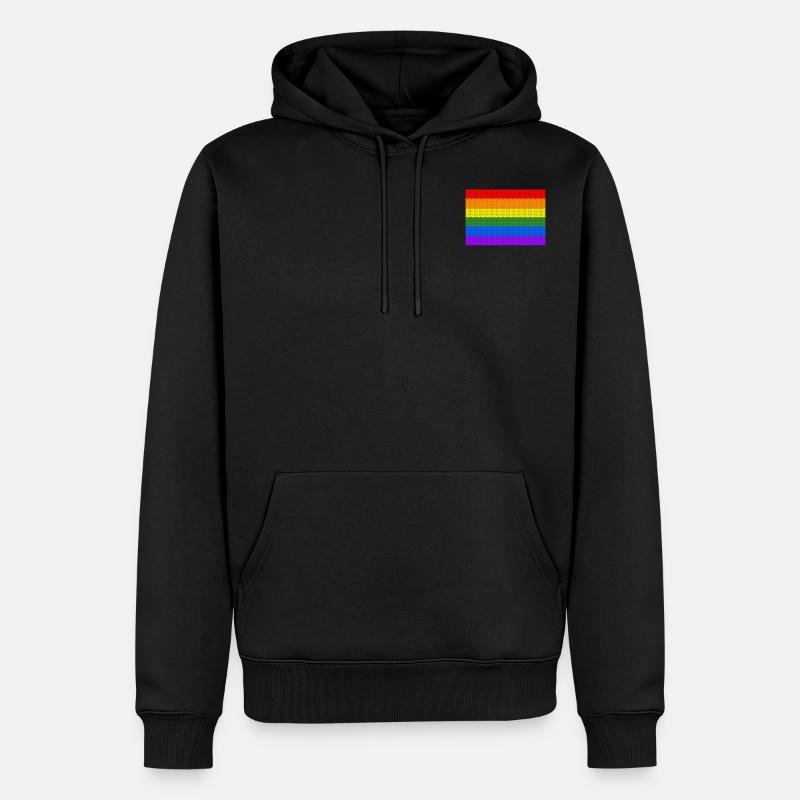 lgbt pride - Männer Premium Bio Hoodie - Schwarz