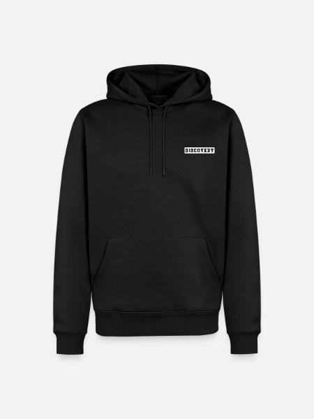 Discovery quote - Men’s Premium Organic Hoodie - black