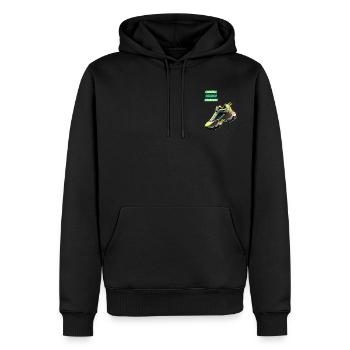 CRIMINAL SHOE - Men’s Premium Organic Hoodie - black - Front - Nico (187cm)