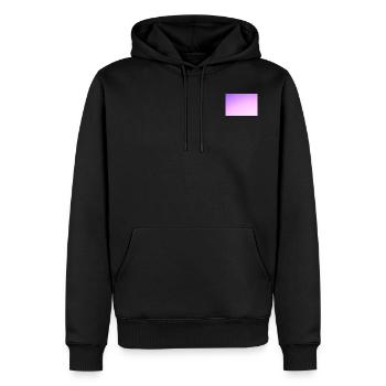 Purple sky - Männer Premium Bio Hoodie - Schwarz - Vorne - Nico (187cm)