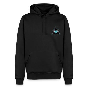 Magic: The Gathering Heroic Expression Symbole - Sweat à capuche Premium bio Homme - noir - Devant - Nico (187cm)