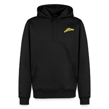 Vtt - Sweat à capuche Premium bio Homme - noir - Devant - Nico (187cm)