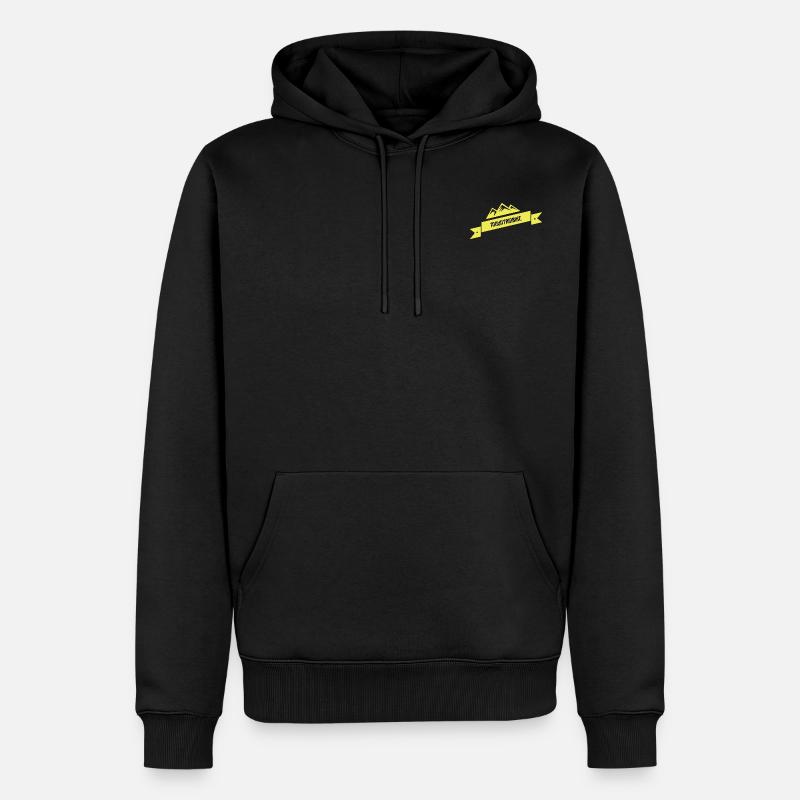 Vtt - Sweat à capuche Premium bio Homme - noir